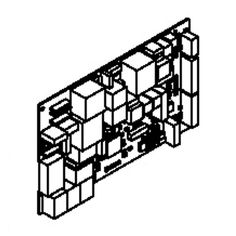 an image of a black and white drawing of a room with several boxes on it