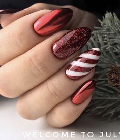 December Nails, Colorful Nails, Kwanzaa, Christmas Nail