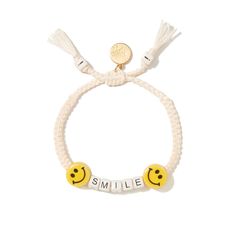 Smile Bracelet, Venessa Arizaga, Westport Connecticut, Kerri Rosenthal, School Jewelry, Arm Party, Accessories Brand, Happy Art