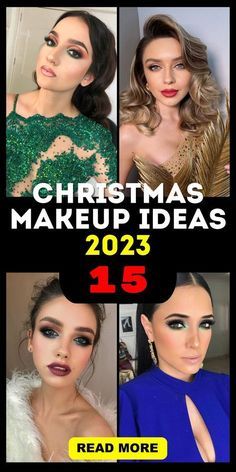 2023 Winter Makeup Trends, Christmas Makeup Looks 2023, Christmas Makeup 2023, Holiday Makeup 2023, Holiday Makeup Looks Christmas, Fancy Christmas Party, Winter Eyeshadow, Red Makeup Looks