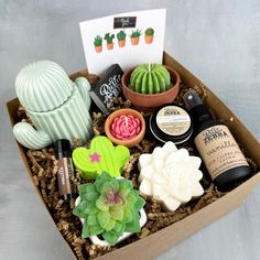 an open box with various items in it