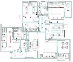 the floor plan for a house that is being built with blueprints and drawings