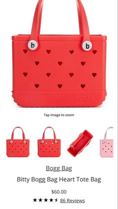 Bogg Bag essential Cute Travel Satchel In Rectangular Shape, Cute Travel Rectangular Satchel, Cute Rectangular Travel Satchel, Cute Rectangular Satchel For Everyday Use, Cute Everyday Rectangular Satchel, Cute On-the-go Satchel Bag, Cute Top Handle Travel Bags, Cute Red Bags For Everyday Use, Cute Rectangular Satchel As A Gift