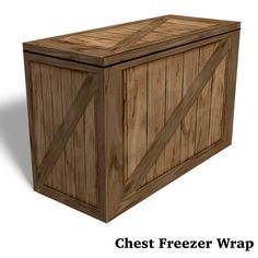 teak, color, wood, crate, chest, freezer, wrap, skin Hide Chest Freezer Wood, Disguise Chest Freezer, Hide Chest Freezer, Deep Freezer Makeover Wood, Freezer Disguise, Hidden Freezer Chest, Chest Freezer Disguise, Hiding A Deep Freezer, Deep Freezer Cover