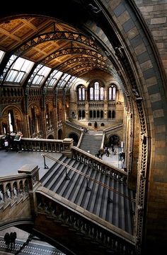 an ornate building with many windows and stairs