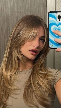 Long Straight Hair With Bangs And Layers, Grad Hair, Haircut Selfie, Photo Hijab, Cute Hairstyle, Blonde Hair Inspiration, Hijab Girl