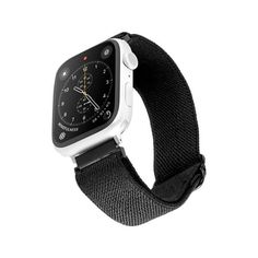 Unleash the elegance of the adjustable elastic band for the Apple Watch  a perfect fusion of style and practicality. With two sets of lugs included, this band is designed for all Apple Watch models and sizes. Crafted from durable elastic material with a soft feel, this band is breathable and comfortable, making it an ideal choice for everyday use. It features a reliable watchband style with an adjustable tri-glide slider, ensuring a secure fit. Color: Black. Apple Watch Accessories, Apple Watch Models, Apple Brand, Elastic Band, Watch Bands, Apple Watch, Models, Elastic, Band