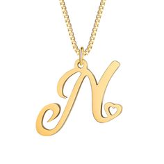 PRICES MAY VARY. ✔ Initial Necklace✔ Tiny heart with initial Letter will be a special gift for someone you love. For those who are followers of the minimalist trend, this is the perfect and elegant gift for them. ✔ Perfect Size ✔ Pendant High : 0.62 inch. Box Chain Size: 17+2 inch. Closure: Lobster claw. You can adjust the length to your liking ✔ Trustworthy material ✔ The chains and pendants are made of 18K gold and covered with stainless steel. Advantage is hypoallergenic waterproof, will not Birthday Jewelry Gift, Tiny Heart, Letter Necklace, Personalized Initials, Birthday Gifts For Girls, Box Chain, Elegant Gift, Initial Necklace, Minimalist Jewelry