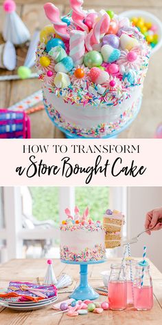 how to transform a store bought cake