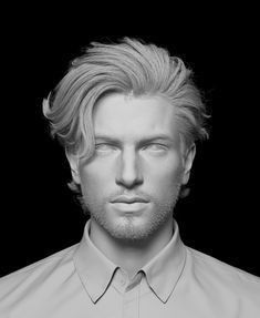 Gelled Back Hair Man, Sleek Hairstyles Men, Unique Male Hairstyles Drawing, Hair Reference Men, Hair Model Men, Fantasy Male Hairstyles, Unique Male Hairstyles, Male Face Reference, Male Short Hair