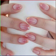 PRICES MAY VARY. 💅【Unique Nail Art Design】Almond-Oval shaped false nails, match the design to show your unique temperament. 💅【Made with top-quality materials】Using safe, non-toxic and environmentally friendly acrylic nail glue, 24 different sizes of fake nails allow you to choose the right nail size. 💅【Save Time and Money】It only takes 3 minutes to complete and get a nail salon experience at an affordable price. 💅【Easy To Use】Press on false nails comes in a variety of styles, with different Temporary Nail Art Designs, Korean Art Nails, Short 2024 Nails, Nail Art Kuku Sehat, Cool Nail Art Short Nails, Inspo For Nails, Short Nails Nail Art Simple, Temporary Nail Extensions, Short Easy Nails