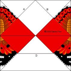 an image of a butterfly that is in the shape of a rectangle with red and black wings