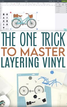 the one trick to master layering vinyl with photoshopped images and text on it