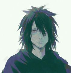 Obito Uchiha Anime Character, Blue Eyes, Black Hair, The Story, Wattpad, Red, Hair, Anime