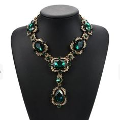 Thanks For Stopping By! While You're Here Please Take A Look At The Other Items In My Shop. Bundle And Save! About This Item: Statement Necklace Big Emerald Green Rhinestones Bling Gold Tone Thank You For Looking! Condition: New With Tags Green Rhinestone Necklace For Formal Occasions, Green Rhinestone Party Necklace, Formal Green Rhinestone Necklace, Green Jeweled Rhinestone Crystal Necklace, Green Jeweled Crystal Rhinestone Necklace, Necklaces Inspiration, Vintage Chunky Necklace, Necklace Big, Emerald Necklace