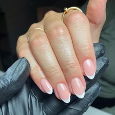 Rounded Acrylic Nails, Gel Nails French, Nails French Tip, Formal Nails, French Manicure Nails, Nail Room, Classic French Manicure, Simple Gel Nails, Work Nails