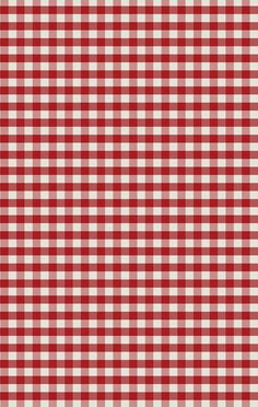 a red and white checkered table cloth