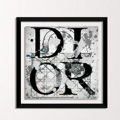 a black and white poster with the words do or don't on it in front of