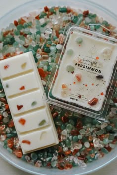 Fragrance Wax Melts | Persimmon - Prosperity & Good Fortune - LITTLEMISSDESSA Wax Melt Bar Packaging, Wax Melts Target, Scent Board, Crystal Wax Melts, Home Made Wax Melts, Snap Bars Wax Melts, Candle Bar Ideas, Fall Wax Melts, Wax Melt Display