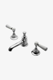 three faucets with two handles on each side