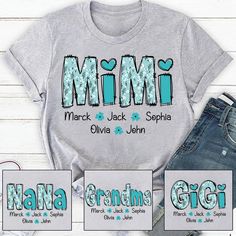 Mimi Christmas Sweatshirt, Custom Mimi Est And Kids, Grandma Gift TH Sweatshirt If you looking for a personalized t-shirt to show your love to your family, it's will be best choice. Our Classic T-Shirt serves as the perfect short-sleeved shirt for your unique, funny, or personalized designs. Features such as a lay flat collar and a classic unisex cut will make this your new favorite t-shirt. Brand: Gildan Heavy weight fabric Classic unisex makes this an easy fit Size up if you want something roo Gifts For Mimi, Watercolor Romantic, Shirt Names, Nana Grandma, Holiday Presents, Mother Day Gift, Mothers Day T Shirts, Flat Collar, Kids Names