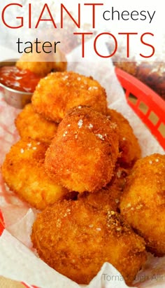 some fried food is in a basket on the table