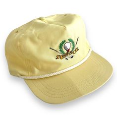 Vintage Pro-Am Golf Snapback Hat Embroidered full-color crest Rope detail Great vintage condition! Slight crease in visor Terrycloth sweatband and mesh panel inside Made in the USA Size Large-XL Golf Hat, Golf Hats, Hats Snapback, Mesh Panel, Snapback Cap, Terry Cloth, Snapback Hat, Trucker Cap, Snapback Hats