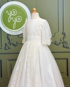 Amelie is a boho first communion dress that is very dainty and unique. The sleeves will be puffy once worn. It is made with a lightweight embroidered tulle and has a v-back. Made in Spain Does not include crinoline Dry Clean Final sale, no exchanges nor returns are accepted after purchase Catholic Communion, Holy Communion Dresses, First Communion Dress, Spanish Fashion, First Communion Dresses, Baptism Dress, Communion Dresses, Embroidered Tulle, Christening Gowns