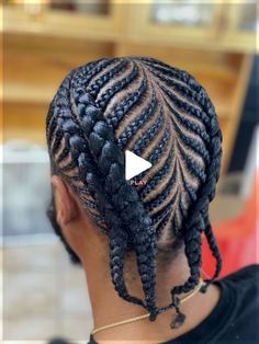 Male Braid Styles Full Head, Iverson Braids Men, Fishbone Braids For Men, Mens Cornrows Design Black Men, Plats Braids For Men, Male Cornrow Styles For Men, Black Men Braids Hairstyles, Male Braid Styles