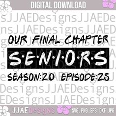 the final episode of our final season is shown in black and white with pink flowers