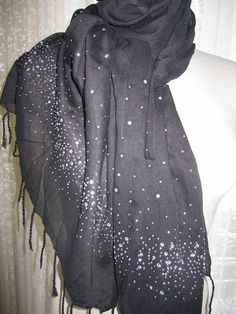 Black and silver scarf $24.00 Elegant Festive Party Scarves, Elegant Sequined Shawl For Festive Occasions, Festive Shawl Scarf For Party, Festive Party Shawl Scarf, Elegant Sequin Party Shawl, Elegant Winter Festive Pashmina Shawl, Elegant Evening Shawl With Sequins, Elegant Festive Wedding Scarves, Silver Formal Shawl