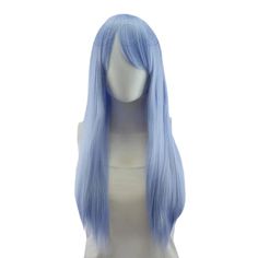 Epic Cosplay Nyx Wig The Epic Cosplay Nyx Wig is a beautiful and full long wig that can be styled in any way you like. These wigs can be worn as is or cut to your desired length. This wig is 28 inches long and features 6 inch bangs. The fibers of the wig are heat resistant and can withstand temperatures up to 410 degrees Fahrenheit (but we suggest keeping the temperature to 350 degrees F). Cap Size: 23" Length: 28" Bang Length: 6" Skintop: 3.5" x 2.4" Natural Blonde, Epic Cosplay, Natural Blondes, Sfx Makeup, Long Wigs, Ice Blue, Performance Art, Nyx, Purple And Black