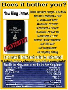 an advertisement for the new king james version