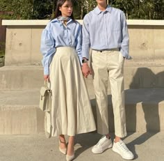 Bff Outfits Aesthetic, Korean Couple Aesthetic Outfit, Couple Classy Outfits, Stylish Couple Classy, Classy Couple Outfits, Couple Outfits Matching Classy, Couple Outfits Korean, Korean Couple Outfits, Couple Ootd