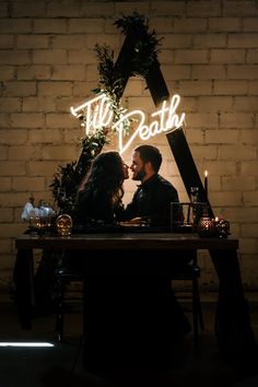 Halloween Themed Wedding, Moody Wedding, Neon Wedding, Gothic Wedding, Wedding Goals, October Wedding