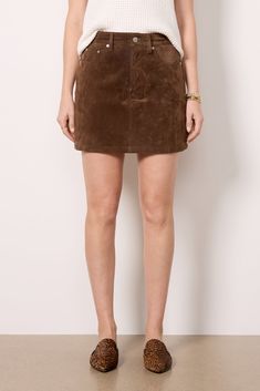 Elevate your summer-to-fall wardrobe with this suede mini skirt by BlankNYC, featuring a zipper fly closure and 5-pocket styling. Pair with a sweater tank and mules for the perfect transitional look. | BLANKNYC Women's Ellie Suede Mini Skirt, Size 28, Brown Brown Mini Skirt, Suede Mini Skirt, Suede Skirt, Sweater Tank, Blank Nyc, Fall Wardrobe, Autumn Summer, Mini Skirt, Mini Skirts