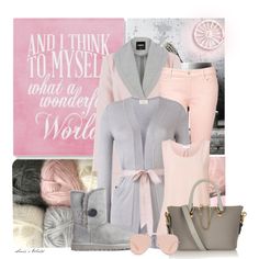 Casual in Pink & Grey by sonies-world on Polyvore featuring Anonymous by Ross + Bute, Witchery, Oasis, UGG Australia, ChloÃ© and Bally Soft Summer Fashion, Pink Coats, Pink Coat