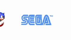 an image of sonic the hedgehog and the logo for sega