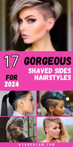 4 Stunning Side Shaved Hair Styles for Every Occasion Female Mohawk Shaved Sides, Shaved Hair Styles, Shaved Sides Hairstyles, Side Shaved Hair, Easy Prom Hairstyles, Long Hair Looks, Female Mohawk, Side Shaved