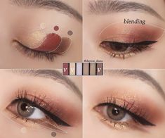 Membentuk Alis, Mekap Mata, Makeup Tip, Beginners Eye Makeup, Doll Eye Makeup, Beauty Makeup Tutorial, Eye Makeup Techniques, Makeup Tutorial Eyeliner