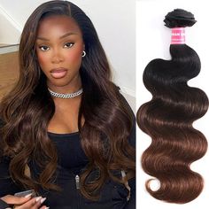 Item: Klaiyi Black to Chestnut Brown Ombre Body Wave Human Hair Bundles Flash Sale Hair Material: 100% Virgin Human Hair Bundles, Virgin Hair Weaves, Can be Dyed and Ironed by your favor Hair Color: black to chestnut brown color Hair Length: 8-26 inches available, Very Soft, Healthy and thick Hair Weight: 100g each bundles Texture: Body Wave hair bundles, Natural Hair line, Soft, Comb Easily, Minimal Shedding, No Tangling SHIPPING & RETURNS& SERVICES Shipping: Your goods will be shipped with in Ombre Chestnut Hair, 10 Inch Sew In Weave, Body Wave Sew In With Leave Out, Brown Hair Sew In, Unisex Hairstyles, Brown Bundles, Brown Color Hair, Chestnut Brown Color, Chestnut Hair