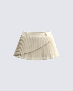 It's the little things that matter... like this little cream crepe pleat skirt ✨ Embrace the sweeter things in life with this versatile look made from a suiting fabric, complete with a mid-rise fit, pleated details, an A-line shape, fixed wrap details, and an invisible zipper at side seam 🤍 Pleated Fashion, Model Clothes, Future Of Fashion, Pleat Skirt, Suiting Fabric, Dr Closet, Italian Summer, Date Outfits, Cute Skirts