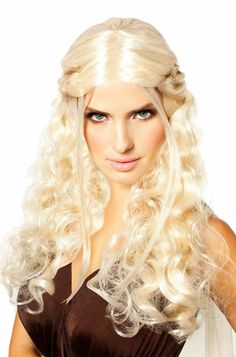 Wig Dragonstone Princess Game of Thrones Daenerys Targaryen Inspired Adult Wig Product Description: Wig Manufacturer's Size Chart: Returns: To receive return instructions, please open a return request through eBay. Most returns are processed within 1-2 weeks from the day we get it back. All shipping charges (original and return shipping) are the buyer’s responsibility. Returns may take a little longer to process during Halloween season. Item is not eligible for return if: It is past 30 days sinc Daenerys Targaryen Costume, Platinum Blonde Wig, Roman Costume, Game Of Thrones Costumes, Princess Games, Dragon Princess, Princess Costume, Costume Wigs, Blonde Wig