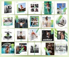 the brochure is designed to look like an exercise program