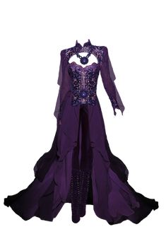 Purple Fantasy Outfit Drawing, Purple Fantasy Outfit Art, Fantasy Clothing Purple, Purple Fantasy Dress, Purple Armor, Oc Costume, From Dress, Stargate Atlantis, Fantasy Dresses