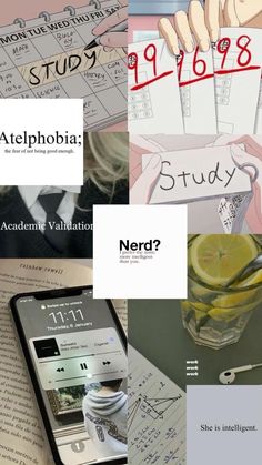 a collage of photos with words and pictures on them, including the title'nerd? '