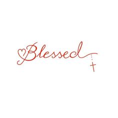 the word blaseel written in red ink on a white background with a cross