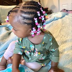 Braided Hairstyles For Infants, Mixed Infant Hairstyles, First Birthday Hairstyles, Braids Toddler Girl, Braid Styles For Toddler Girls Black, Baby Girl Braids Toddler Hair Black, Toddler Girl Braid Styles, Toddler Braided Hairstyles Black Baby Girls, Braided Hairstyles For Toddlers