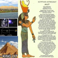 an egyptian mythology book with pictures and text