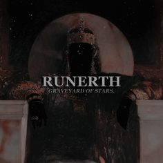 the cover art for runerth's graveyard of stars, which features an image of